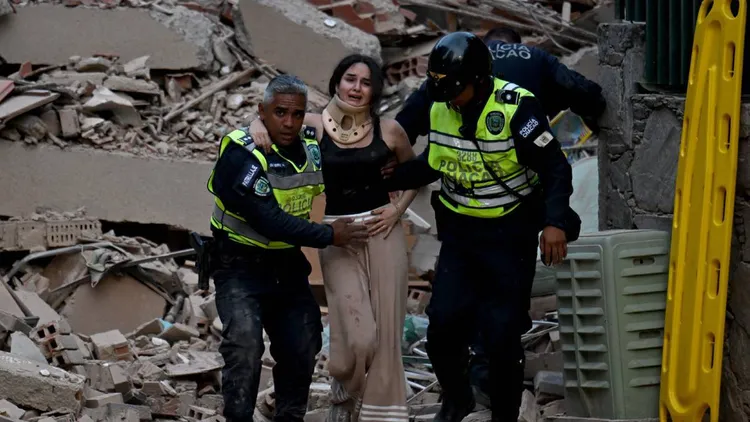 Edificios colapsados, angustia y tensión por los terremotos en Venezuela