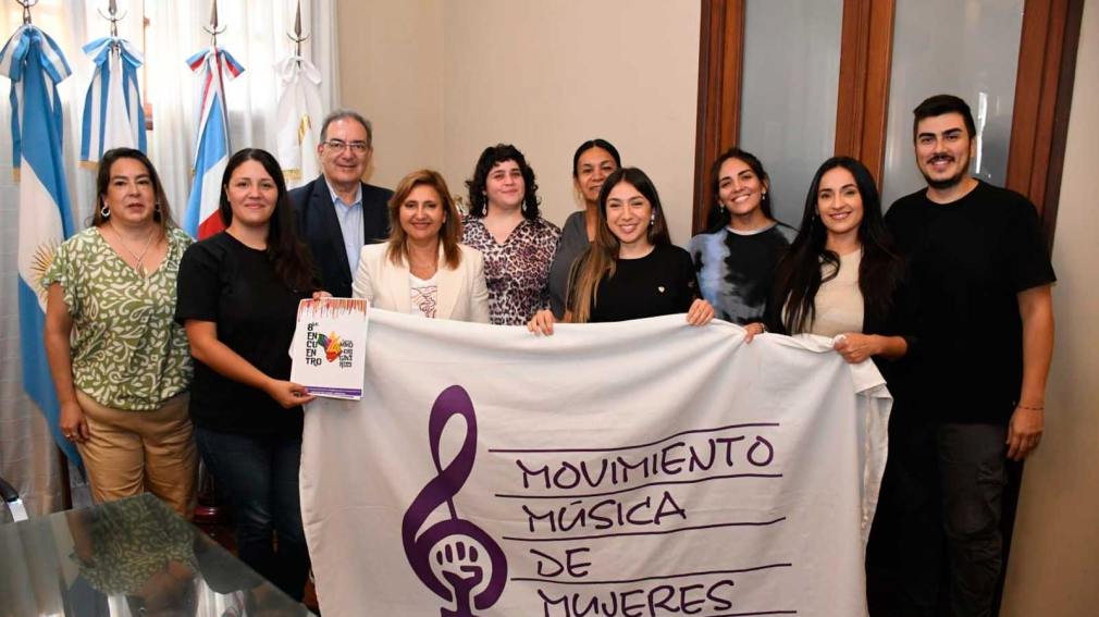 La intendente Fuentes recibió a las organizadoras del Encuentro Nacional de Música de Mujeres
